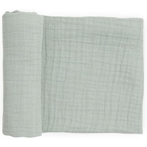 Little Unicorn 100% Natural Organic Cotton Muslin Swaddle Blanket (White Sage)