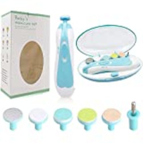Amazon.com : Baby Nail Clippers 20 in 1 by Royal Angels | Safe Electric Baby Nail Trimmer, Baby Nail File Kit, Additional Replacement Heads, Newborn Toddler Toes and Fingernails, Trim and Polish (Pink) : Baby