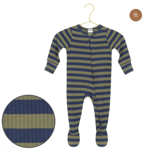 Rome Ribbed Zipper Footies