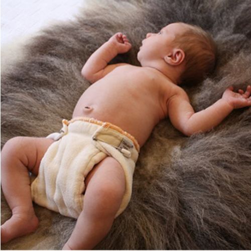 Cloth-eez Prefold Diapers - Organic Natural Unbleached