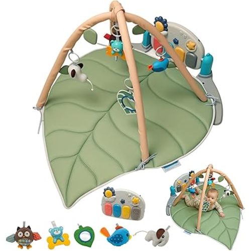 Musical Activity Play Mat with Hanging Toys