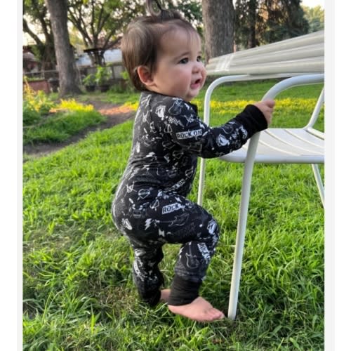 Punk Rock Collage Zippie – Little Rocker Clothing