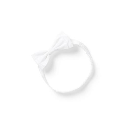 Baby White Baby Bow Soft Headband by Janie and Jack