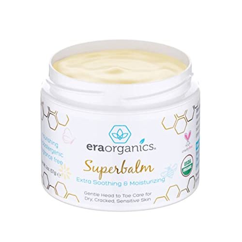 Era Organics Healing Ointment for Babies - USDA Certified Organic Natural Gentle Moisturizer for Sensitive Skin Prone To Baby Eczema, Cradle Cap (Infant Seborrheic Dermatitis), Rashes, Hives & More