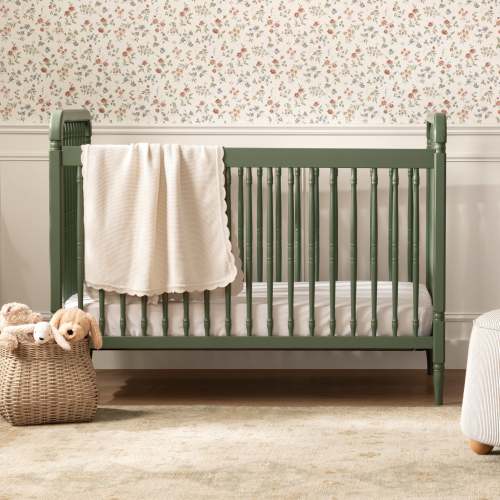 Namesake Liberty 3-in-1 Convertible Spindle Crib with Toddler Bed Conversion Kit
