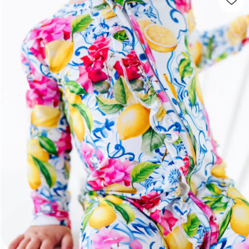 Carpe Lemon Ruffle Footie