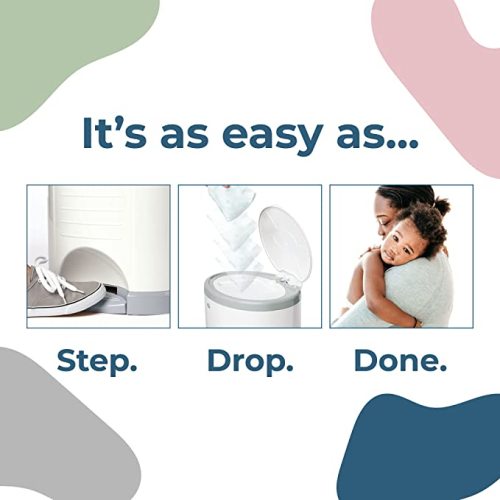 Diaper Dekor Classic Diaper Pail Refills | 2 Count | Most Economical Refill System | Quick & Easy to Replace | No Preset Bag Size Use Only What You Need | Exclusive End-of-Liner Marking, Multicolor - 1 Count (Pack of 1)
