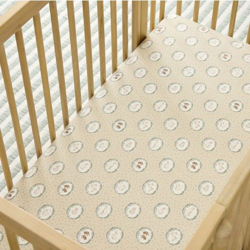 Woodland Creatures Cameo Crib Sheet