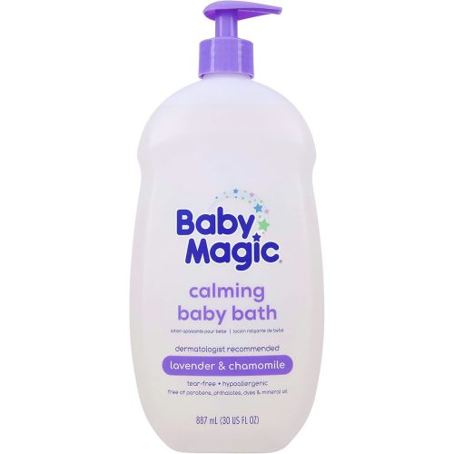 Baby Magic Calming Baby Bath, Made with Real, (705554) Lavender & Chamomile 30 Fl Oz