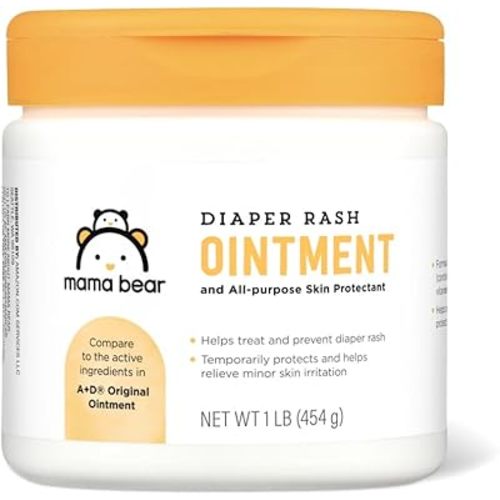 Amazon Brand - Mama Bear Diaper Rash Ointment, 16 Oz, Pack of 1