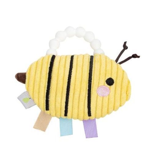 Pearhead Plush Silicone Teether - Bee