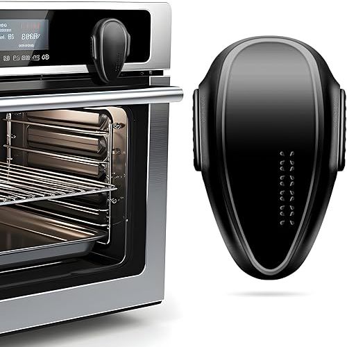 Oven Lock Child Safety (1 PACK), Cabinet Locks Baby Proofing, Baby and Child Proof Locks for Drawer Stove Oven Door, Upgrade Heat-Resistant Material, Easy to Install, No Toolf Need - Black-DAFUWENG