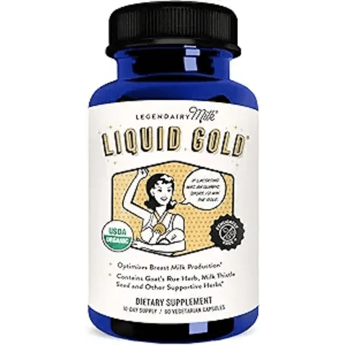 Legendairy Milk Liquid Gold Lactation Support | Lactation Supplement with Organic Goats Rue, Milk Thistle, Shatavari, Fennel, Alfalfa & Anise | Breastfeeding Supplements, 60 Count