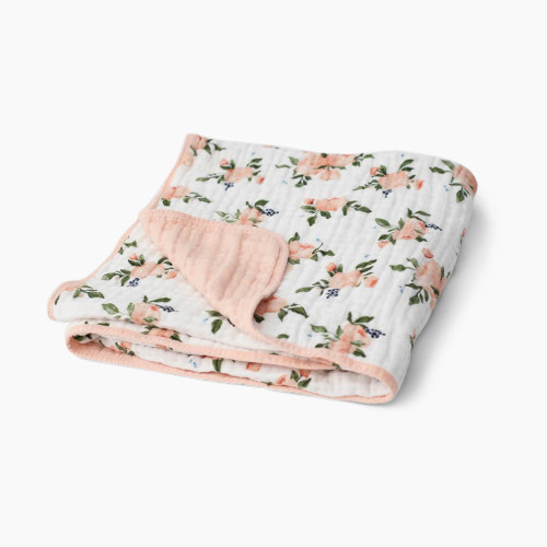 Little Unicorn Cotton Muslin Original Quilt - Watercolor Roses