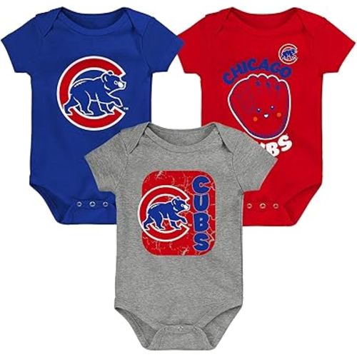 Outerstuff MLB Newborn & Infants 0-24 Months Change Up 3 Piece Onesie Creeper Romper Set