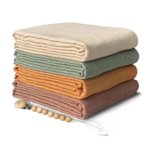 Muslin Swaddle Blanket (Earthy Harmony)