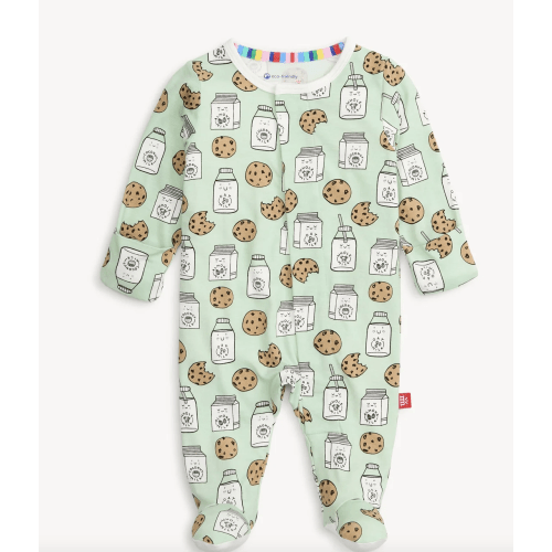 Magnetic Me - Magnetic Footie, Newborn Size, Milk and Cookies