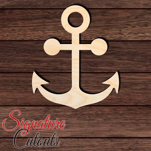 Anchor 001 Unfinished Wooden Cutout for Crafting, Home & Room Décor, and other DIY projects - Many Sizes Available