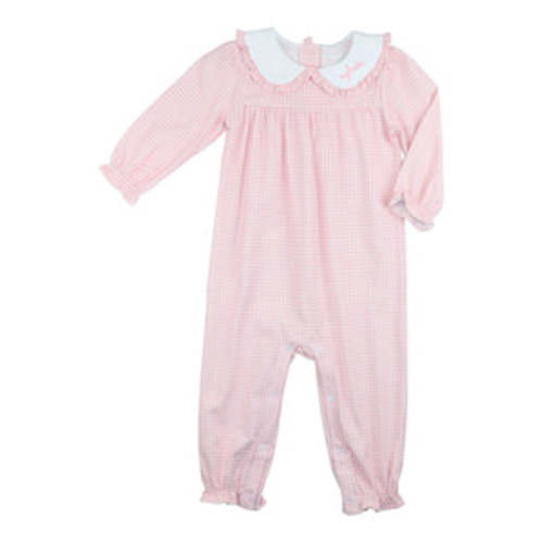 Pink Gingham Knit Long Bubble – Cecil & Lou