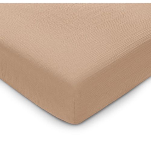 Muslin Fitted Crib Sheet, Extra Soft 100% Muslin Cotton Crib Sheets For Standard Crib And Toddler Mattresses By Comfy Cubs - Cedar