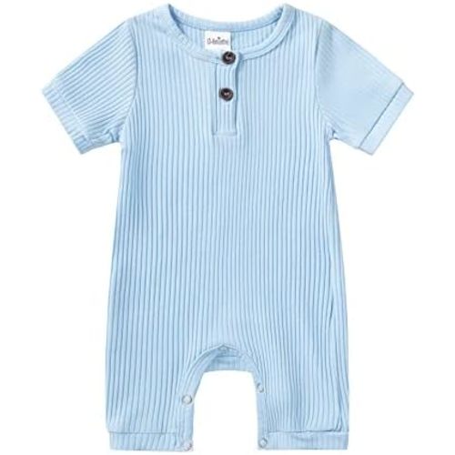 Newborn Baby Boy Girl One Piece Romper Jumpsuit Solid Ribbed Baby Boy Clothes Onesies Outfits