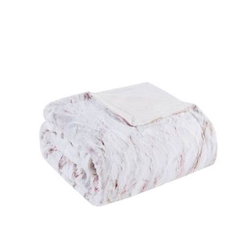 60"x70" Oversized Aina Faux Fur Throw Blanket - Madison Park