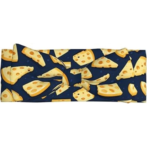 Bright Cheese Print Baby Girl Bows Headbands Baby Girls Newborn Headbands Infant Toddlers 0-6 Months
