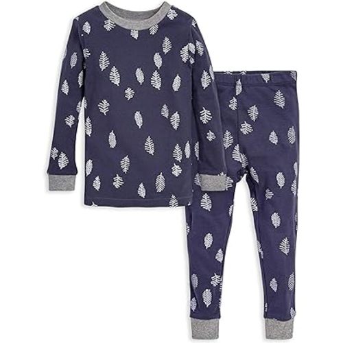 Burt's Bees Baby Infant and Boys' 2-Piece Long Sleeve Tee and Long Pant Cotton Pajama Set