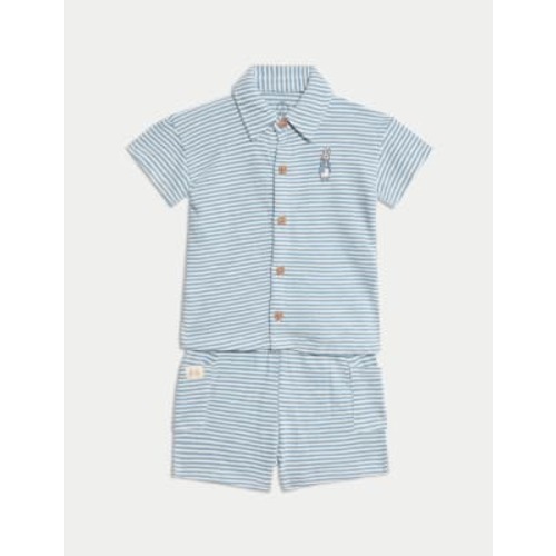 2pc Pure Cotton Peter Rabbit™ Striped Outfit (0-3 Yrs)
