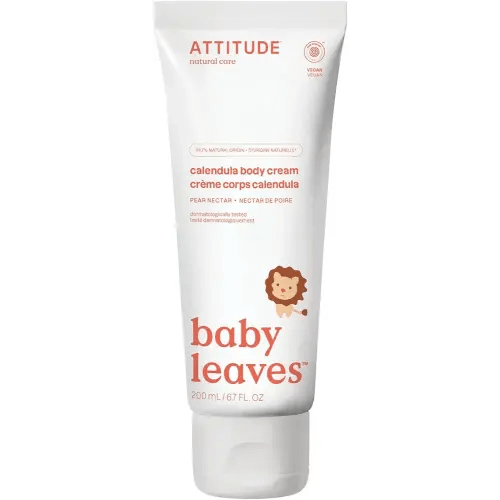 ATTITUDE Body Cream for Baby, EWG Verified, Made with Naturally Derived Ingredients, Vegan, Pear Nectar, 6.7 Fl Oz