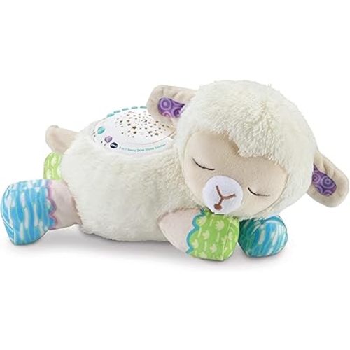 VTech Baby 3-in-1 Starry Skies Sheep Soother, Soft Toy for Babies with Night Light Projector, Nature Sounds, White Noise & Songs, 0, 3, 6, 12 Months +, English Version,Multicolor,‎12.1 x 31.9 x 15 cm