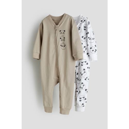2-PACK COTTON PAJAMA JUMPSUITS