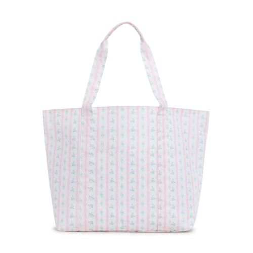 TRVL Jumbo Tote - Ribbon Floral Pink