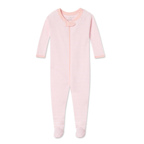 LAKE | Baby | Pima Cotton Pajamas | English Rose Stripe