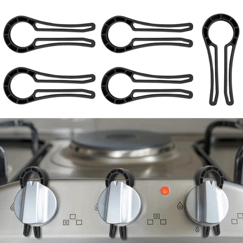 Stove Knob Safety Locks – Gas Stove Oven Knob Safety Covers – Baby Proofing Locks (5 Pack)