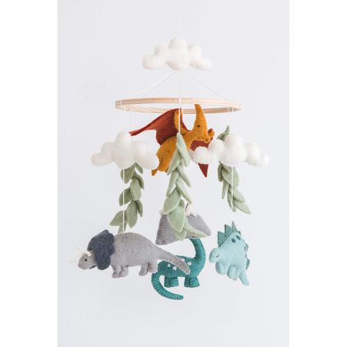 Dino Mobile, Dinosaur Theme Crib Mobile, Stegosaurus Brachiosaurus Triceratops Mobile Dinosaur Mobile Jungle Mobile Forest Mobile