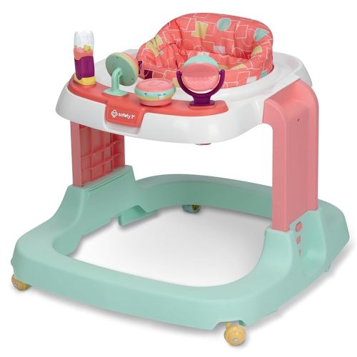 Safety 1st Ready, Set, Walk! DX Developmental Walker, Coral Geo