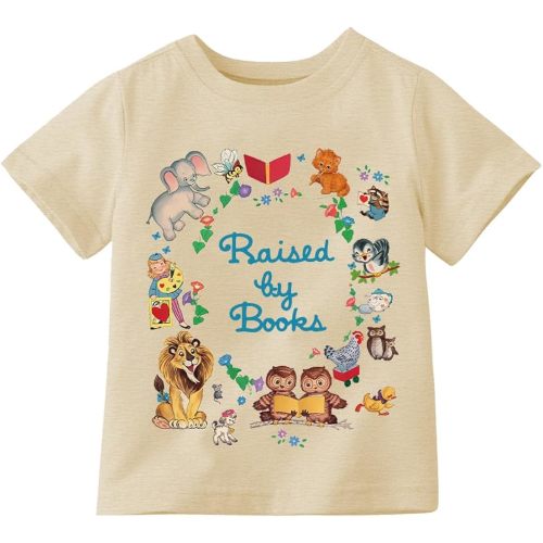 Book Shirts for Boys Girls Kids Toddler Reading T Shirts Short Sleeve Cute Children's Books Tee Funny Cartoon Image Tops