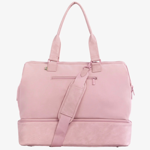 BÉIS 'The Weekender' in Atlas Pink - Weekender Travel Bag in Pink