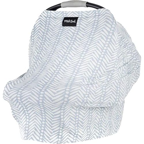 Milk Snob Original 5-in-1 Cover - Added Privacy for Breastfeeding, Baby Car Seat, Carrier, Stroller, High Chair, Shopping Cart, Lounger Canopy - Newborn Essentials, Nursing Top, Soho