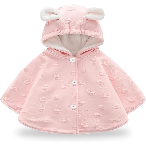 Baby and Toddler Boys & Girls Car Seat Poncho,Cartoon Sweater Cape Cloak Winter Hooded Outerwear Capes Coat Jacket