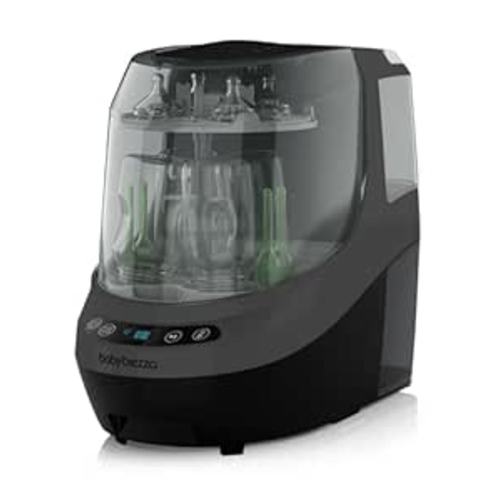 Baby Brezza Bottle Washer Pro - Baby Bottle Washer, Sterilizer + Dryer - All in One Machine Cleans Baby Essentials, Bottles + Pump Parts – Appliance Replaces Bottle Brushes & Drying Racks, Charcoal