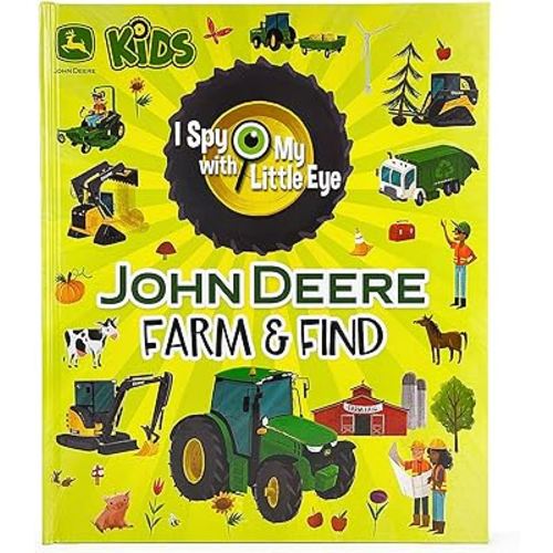 John Deere Kids Farm & Find - I Spy With My Little Eye Kids Search, Find, and Seek Activity Book, Ages 4-8