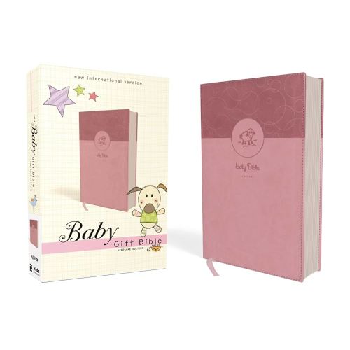 NIV, Baby Gift Bible, Holy Bible, Leathersoft, Pink, Red Letter, Comfort Print: Keepsake Edition