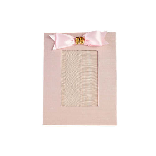 Linen Baby Bootie Frame in Blush | Caitlin Wilson