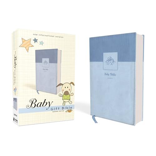 NIV, Baby Gift Bible, Holy Bible, Leathersoft, Blue, Red Letter, Comfort Print: Keepsake Edition