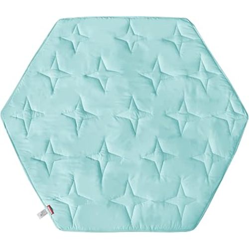 Hexagon Playpen Mattress Mat Blue, Non Slip Playpen Mat for Regalo Play Yard 6 Panel Playpen, Fit Hiccapop 53" PlayPod Portable Playard, Kids Tent Mat Hexagon
