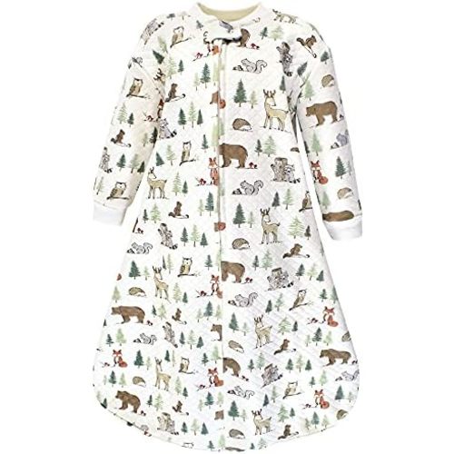 Hudson Baby Unisex Baby Premium Quilted Long Sleeve Sleeping Bag and Wearable Blanket