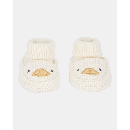 Baby Duck Crochet Booties - Yellow