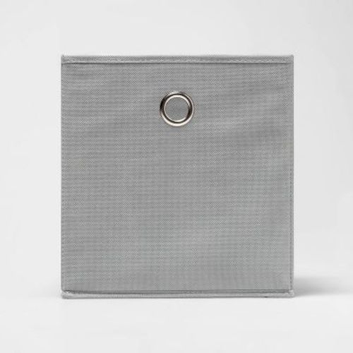 11" Fabric Bin Bundle 4pk Gray - Room Essentials™: Collapsible Cubby Storage, Fits 11 Inch Cube System, No Assembly
